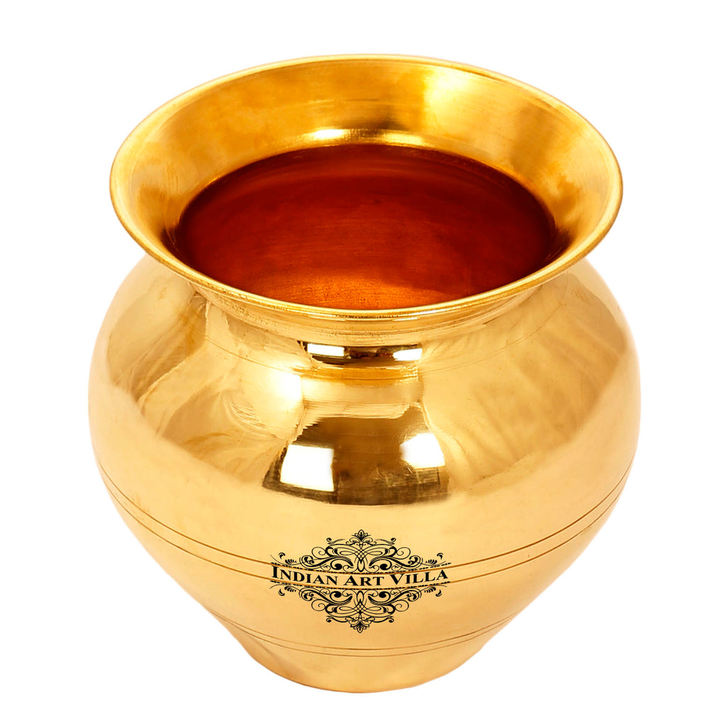 Brass handmade Lota Kalash, Puja Article, Storage Water, 27 Oz