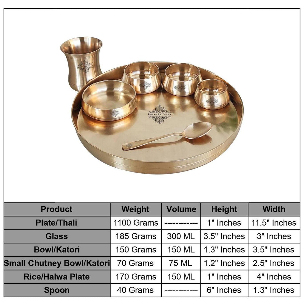 Order this Bronze Dinnerware / Dinner set  from Indian Art Villa at Great deal & offers and get a contactless delivery at your doorstep.