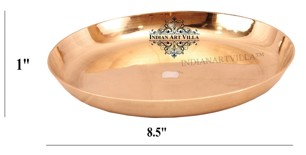 Best Quality Bronze Plate ( 5 Sizes ) Bronze Plates IAV-K-1-125- 8.5" Inch Width 