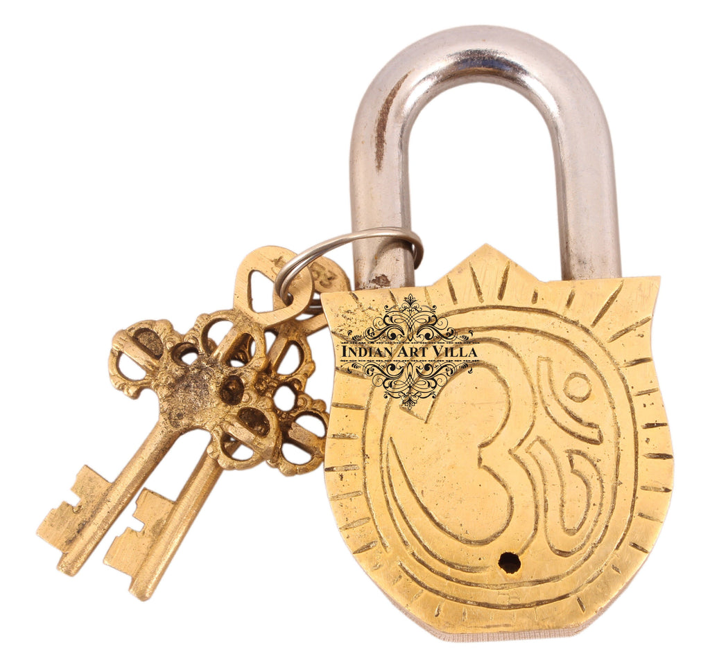 Brass Laddu Gopal Ji Design Lock Designer Locks CC-1