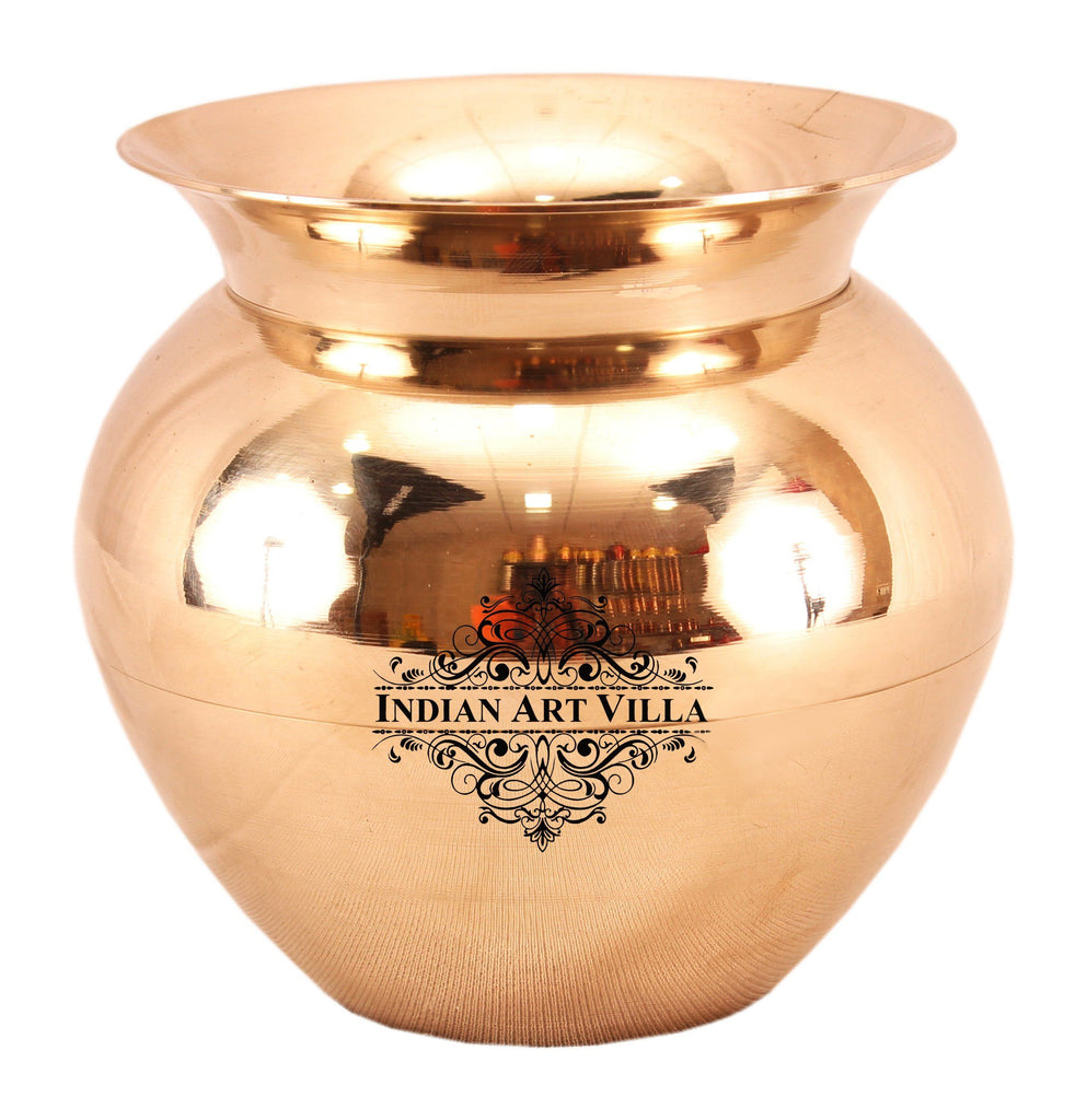 Bronze Kansa Utensil Surya Namaskar Lota Container Copper Pot K-1 Medium