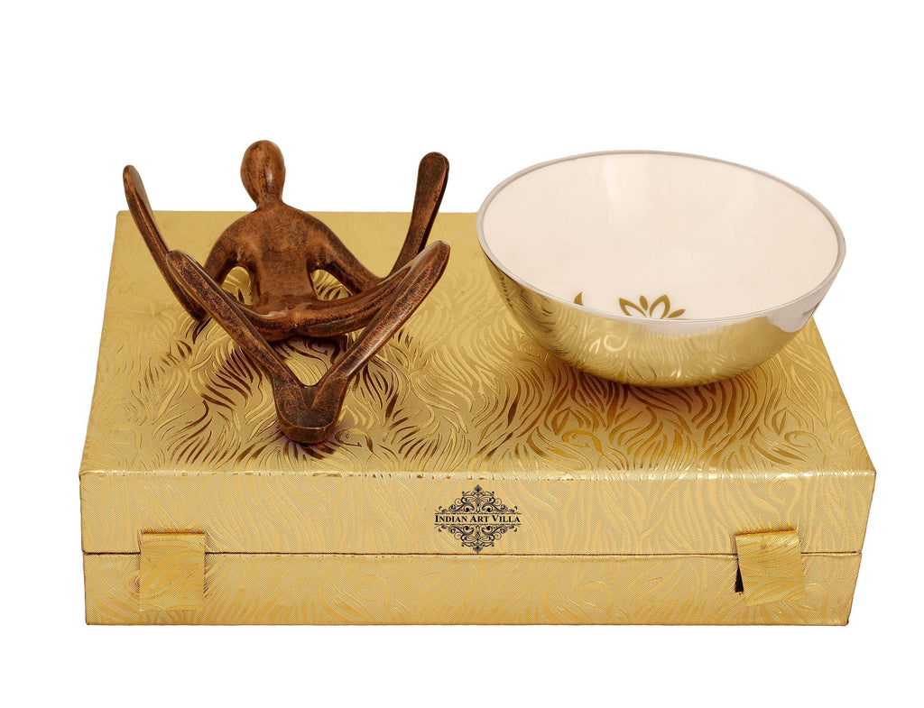 Centre Table Decorative Bowl With Human Stand