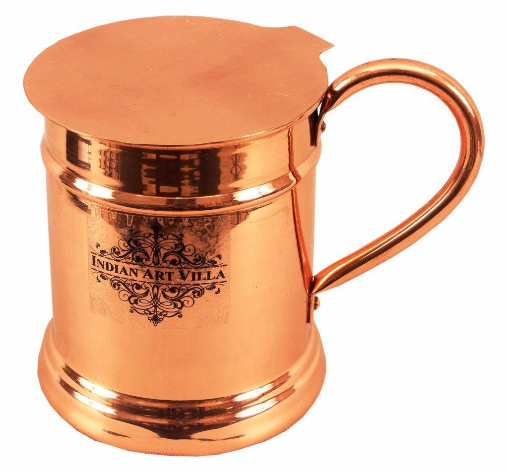 Copper Big Mug Cup 20 Oz with Coaster