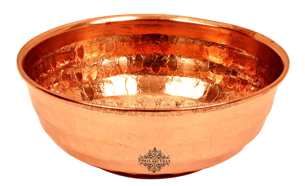 Copper Hammered Bowl Set of - 1 Pieces | 2 Pieces | 4 Pieces | 6 Pieces Dinner Sets CCB-TW 1 Pieces