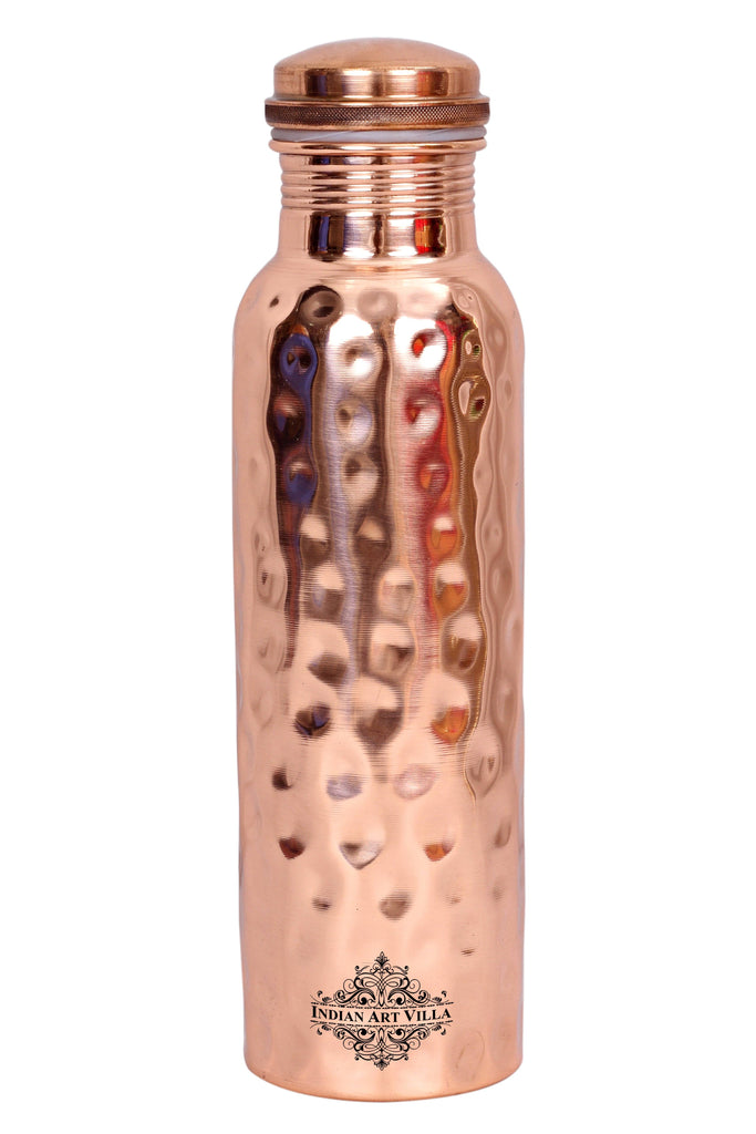Copper Hammered Lacquer Coated 1000 ML Q7 Bottle
