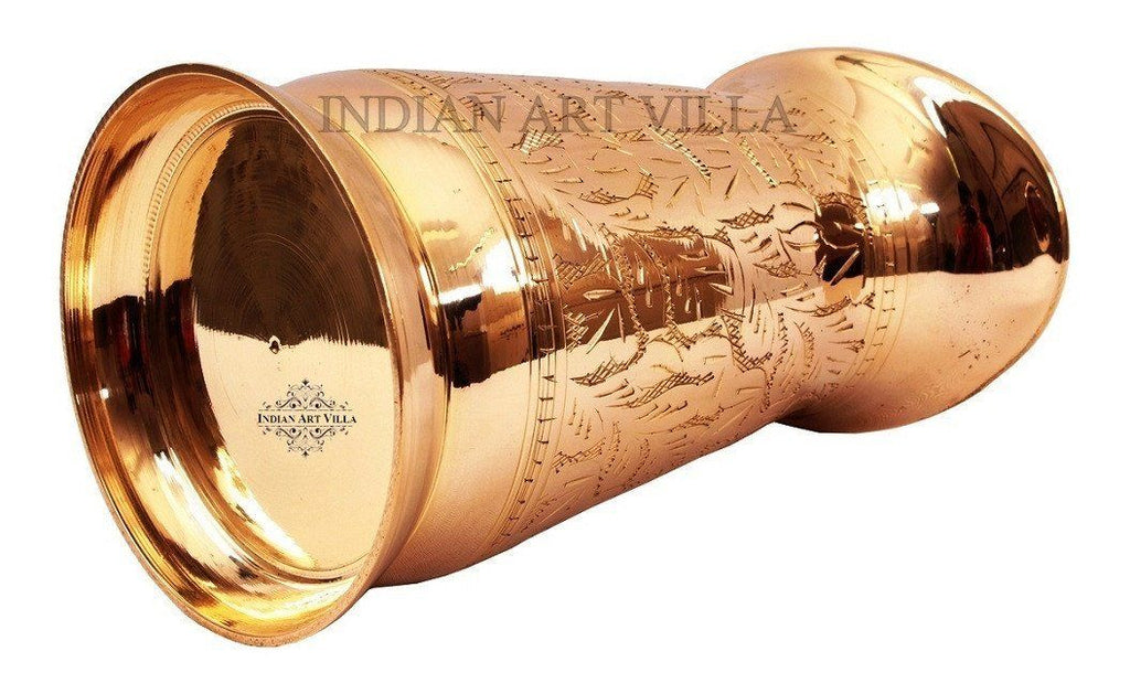 Designer Brass Jug Pitcher 950 ML Brass Jugs Indian Art Villa