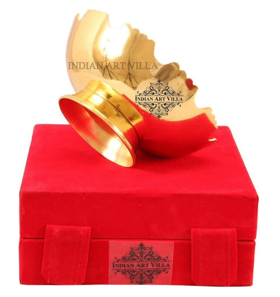 Gold Polished Designer Bowl with Gift Box easy to handle Silver Plated Bowls Indian Art Villa