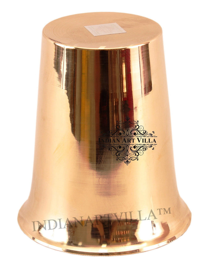 IndianArtVilla Ayurveda Beneficial Bronze Curved Glass Bronze Tumblers Indian Art Villa