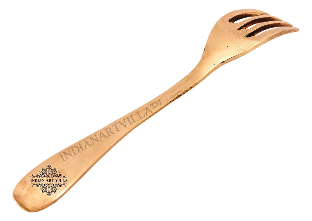 IndianArtVilla Best Quality Fork Bronze Cutlery Indian Art Villa