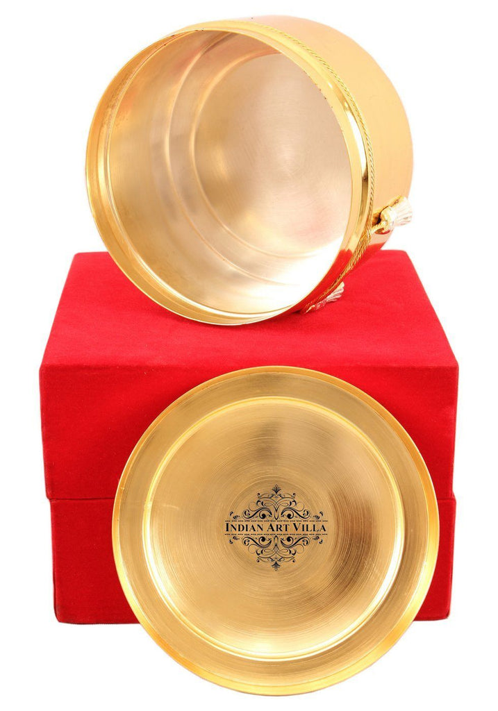Silver Plated Gold Polish Dry Fruit Box Silver Plated Decorative Boxes Indian Art Villa