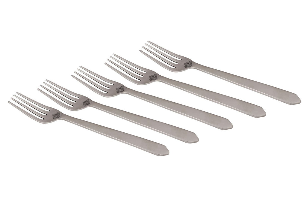 Stainless Steel New Style Triangle Edge Matt finish Desert Fork Cutlery Set -7.5'' Inch Forks SS-8 6 Pieces