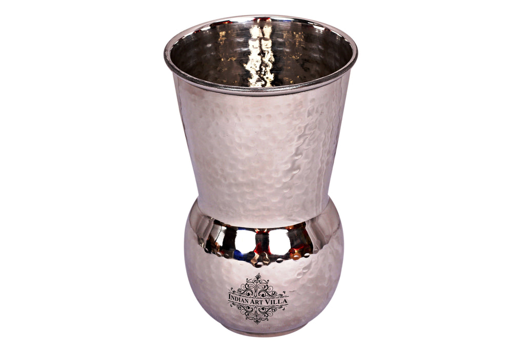 Steel Hammered Mathat Glass Tumbler Cup|Serving Drinking Water Steel Tumblers SS-5