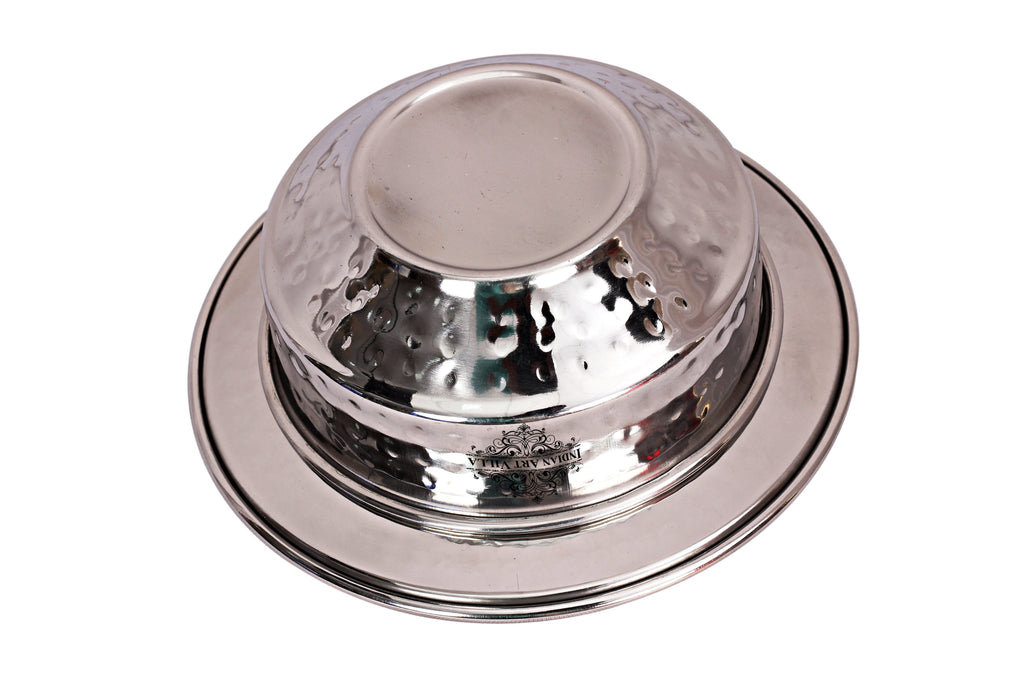 Steel Serving Soup Bowl with Underliner|Serving Dishes Vegetable Steel Bowls SS-5