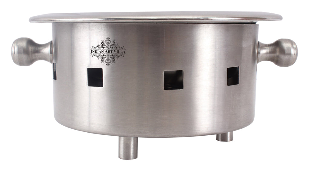 Steel Snack Warmer with Fuel Bowl|Serving Dishes Sigri SS-5 19 CM