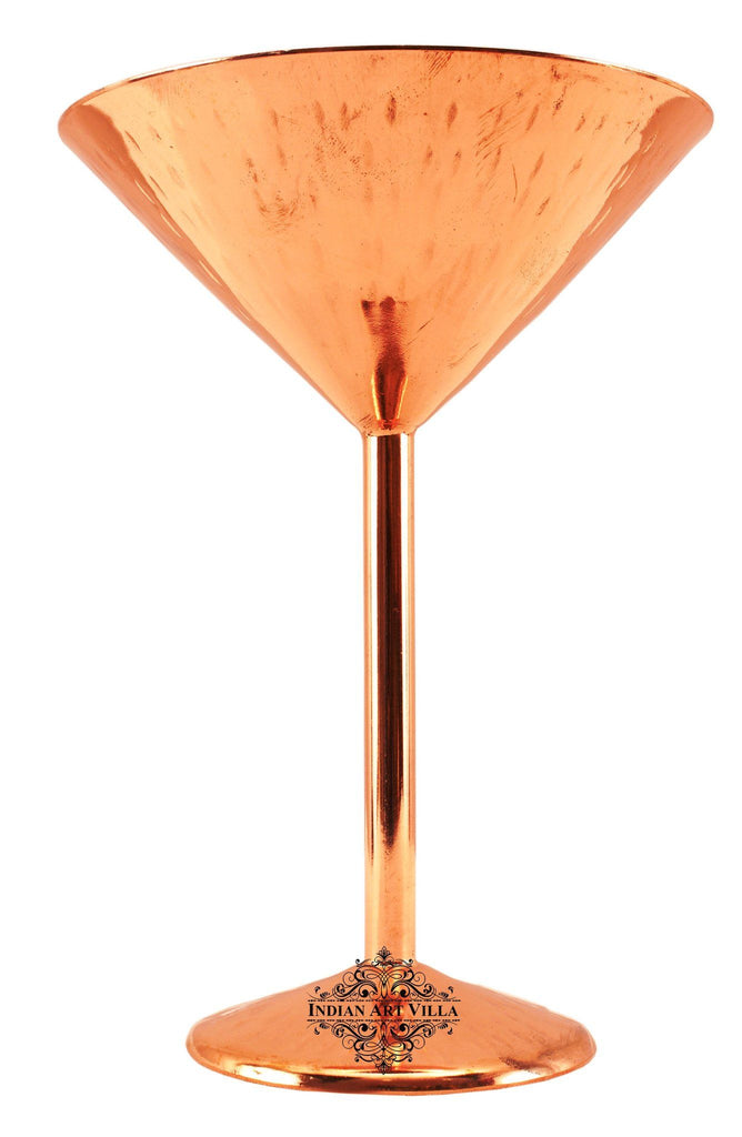 Steel with Copper Plated Hammered Cocktail Glass 250 ML