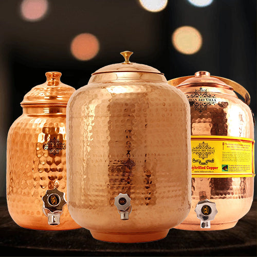 copper water pot