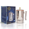 Indian Art Villa Steel Copper Designer Jug, Pitcher with a L-Shaped Handle & a Brass Knob on Lid, Serveware, Drinkware