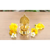 Indian Art Villa Brass Laxmi Idol Diya Oil Lamp, Handmade Deepak for Puja, Diwali Festival, and Home Decoration - 2.9 inch