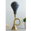 IndianArtVilla Brass Old Style Car Horn with Rubber Hand Pump|Noise Maker Decorative Gift Item