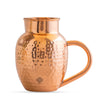 Indian Art Villa Pure Copper Hammered Surai Style Jug, Pitcher with a Bowl Style Lid, Serveware, Drinkware, 1600ml