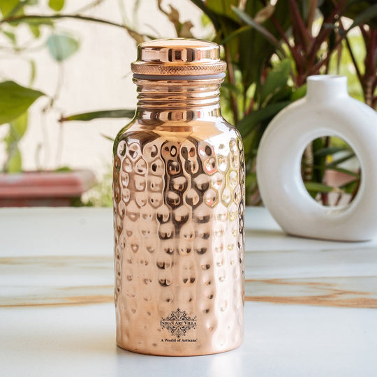 Hammered Copper Leak-Proof Water Bottle