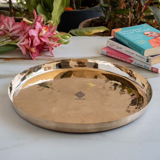 Pure Bronze Plate / Thali – Traditional Kansa Thali