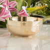 IndianArtVilla Handmade Pure Bronze 1 Line Bowl, Plain Design -11.83Oz