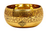IndianArtVilla Pure Brass Designer Bowl, Dinner Serving Bowl For Home, Hotel, Restaurant, 5.07 Oz