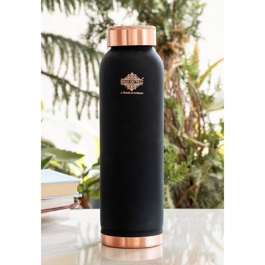 Pure Copper Water Bottle with Soft Silk Finish Color
30oz/900 ML