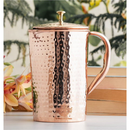 Hammered Copper Pitcher | Copper Jug - 51 oz & 68 oz