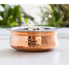 Indian Art Villa Steel Copper Serving Handi Bowl Serveware Tableware Home Restaurant