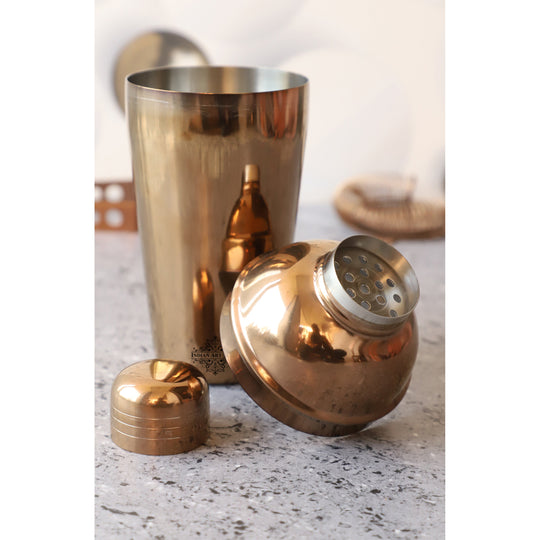 Indian Art Villa Stainless Steel Shine Finish Wine Shaker Bottle, Volume-16.90 Oz