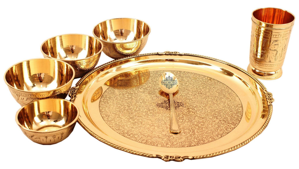 Brass Dinner Set Collection  Buy Dinner Sets Online – IndianArtVilla