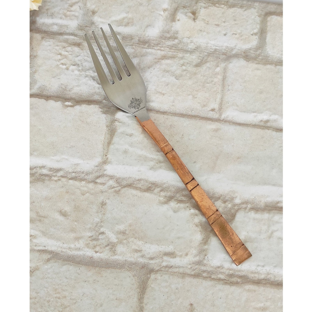 steel copper fork