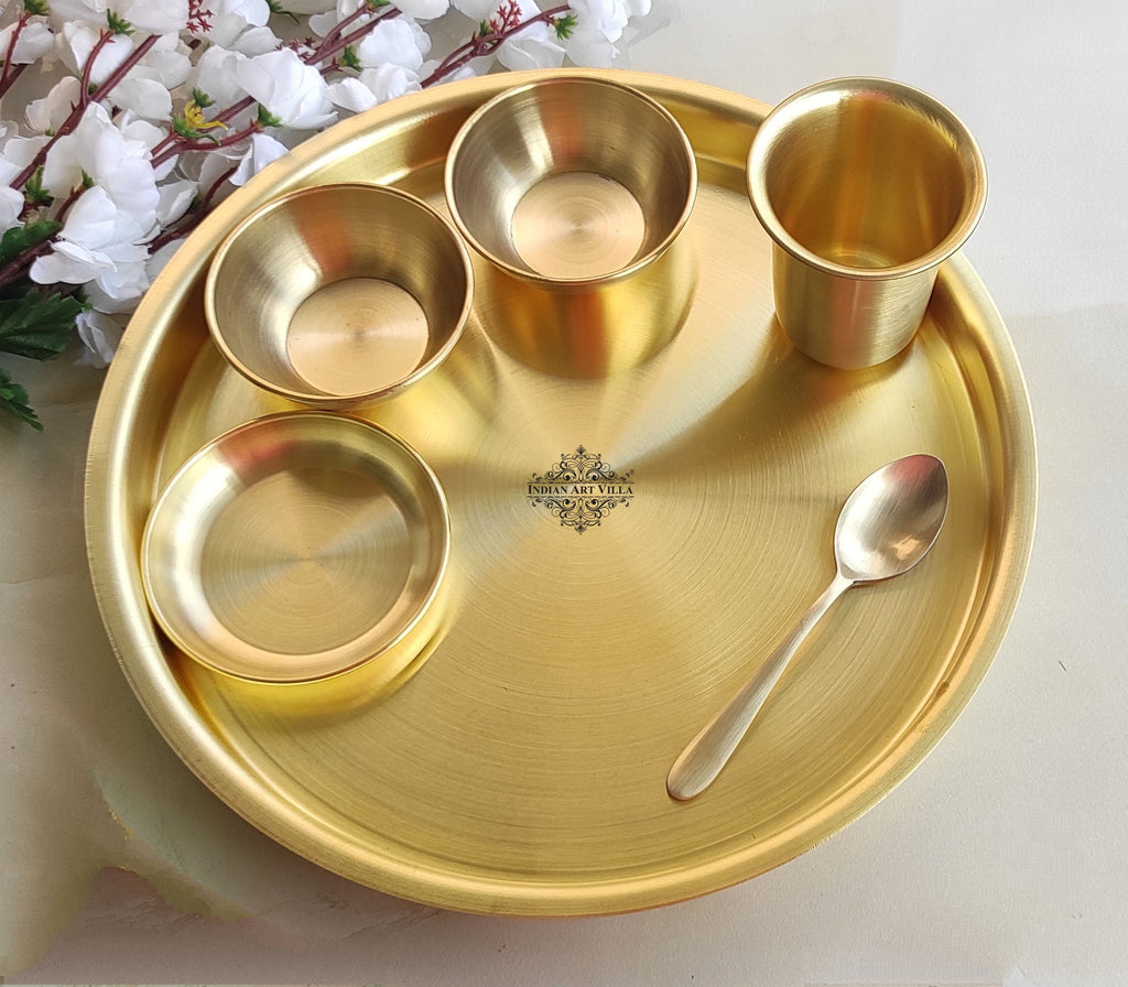 Order this Brass Dinnerware / Dinner set  from Indian Art Villa at Great deal & offers and get a contactless delivery at your doorstep.