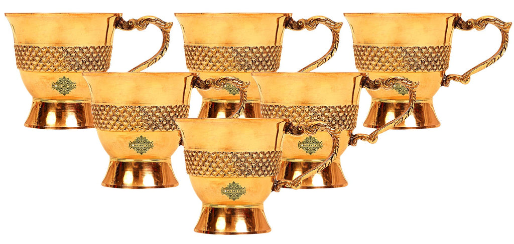 Indian Art Villa Designer Brass Tea Cup – IndianArtVilla