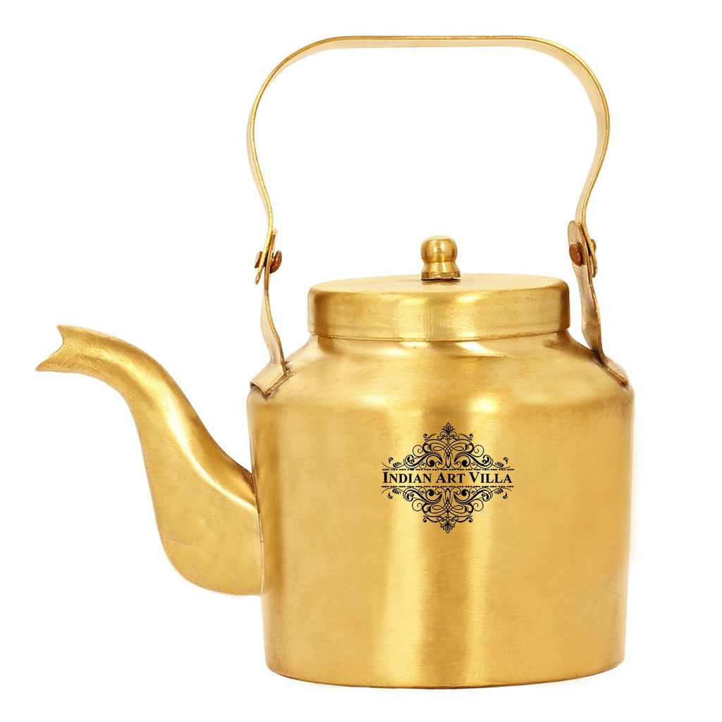 These Brass kettles feature a thin lining of tin which makes them safe to use. The metal lining makes these kettles safe to use for boiling, cooking and storing water without the risk of Brass tea kettle poisoning. 