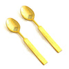 Indian Art Villa Brass Designer Desert Spoon , Tableware, Length:- 7.2
