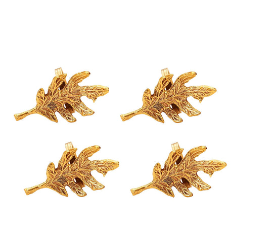 IndianArtVilla Designer Brass Napkin Ring Decoration For Dining Table Setting, Diameter:- 1.6" Inch, Gold