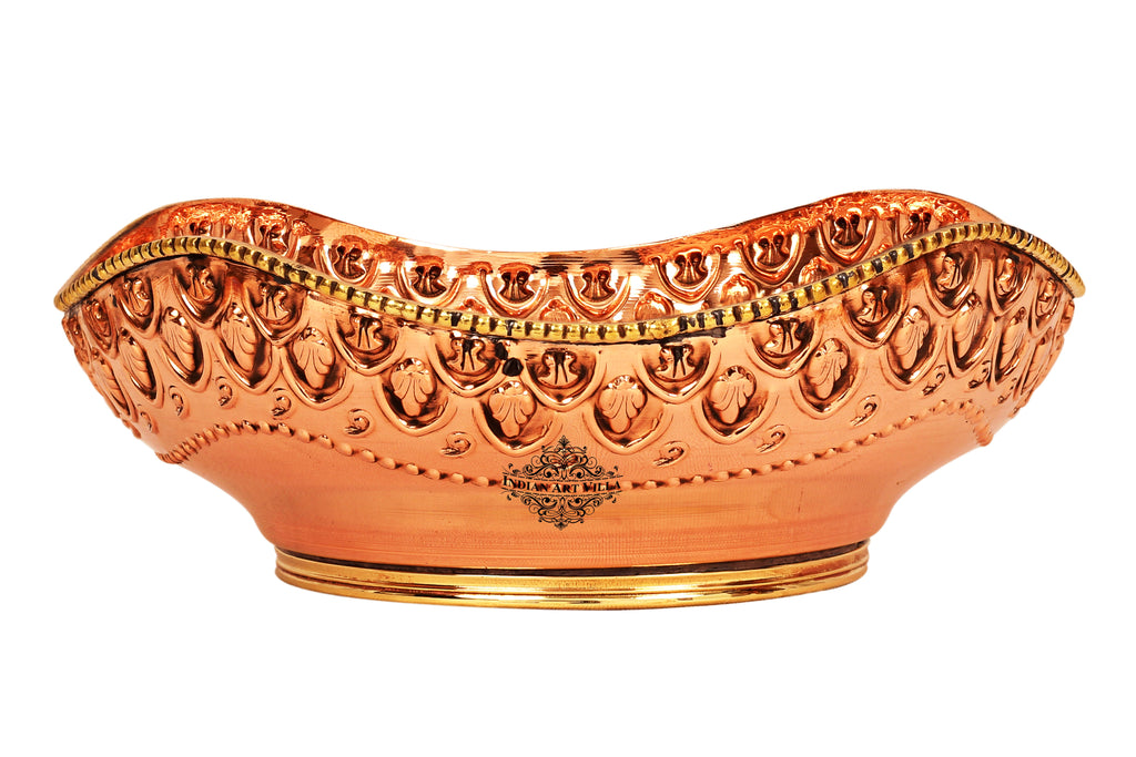 Brass Copper Handmade Designer Fruit Bowl