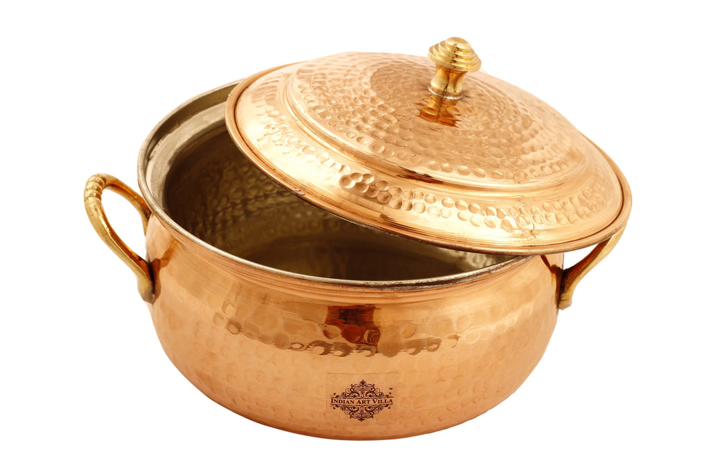 Pure Copper Casserole with Tin Lining, Tableware, 54 Oz | 40 Oz