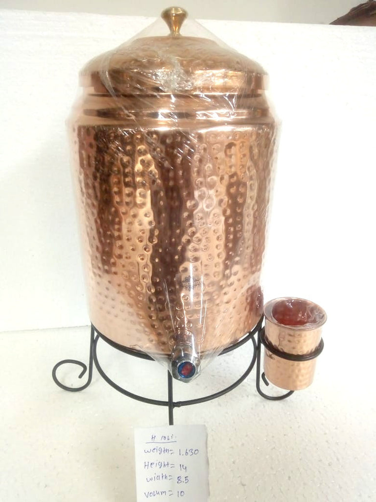 copper water pot