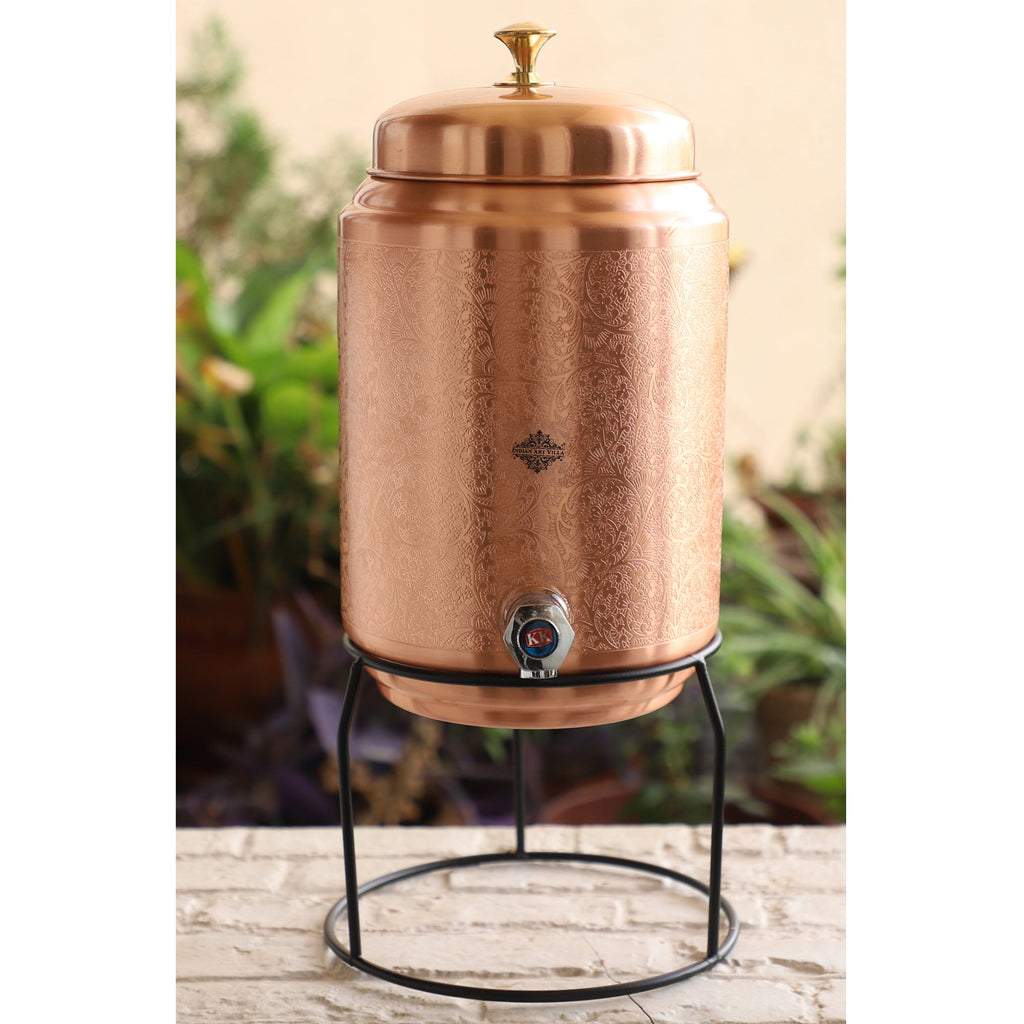 Copper Water Pots - Pure Copper Dispenser Online – IndianArtVilla