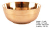 IndianArtVilla Handmade Pure Bronze 1 Line Bowl, Plain Design -11.83Oz