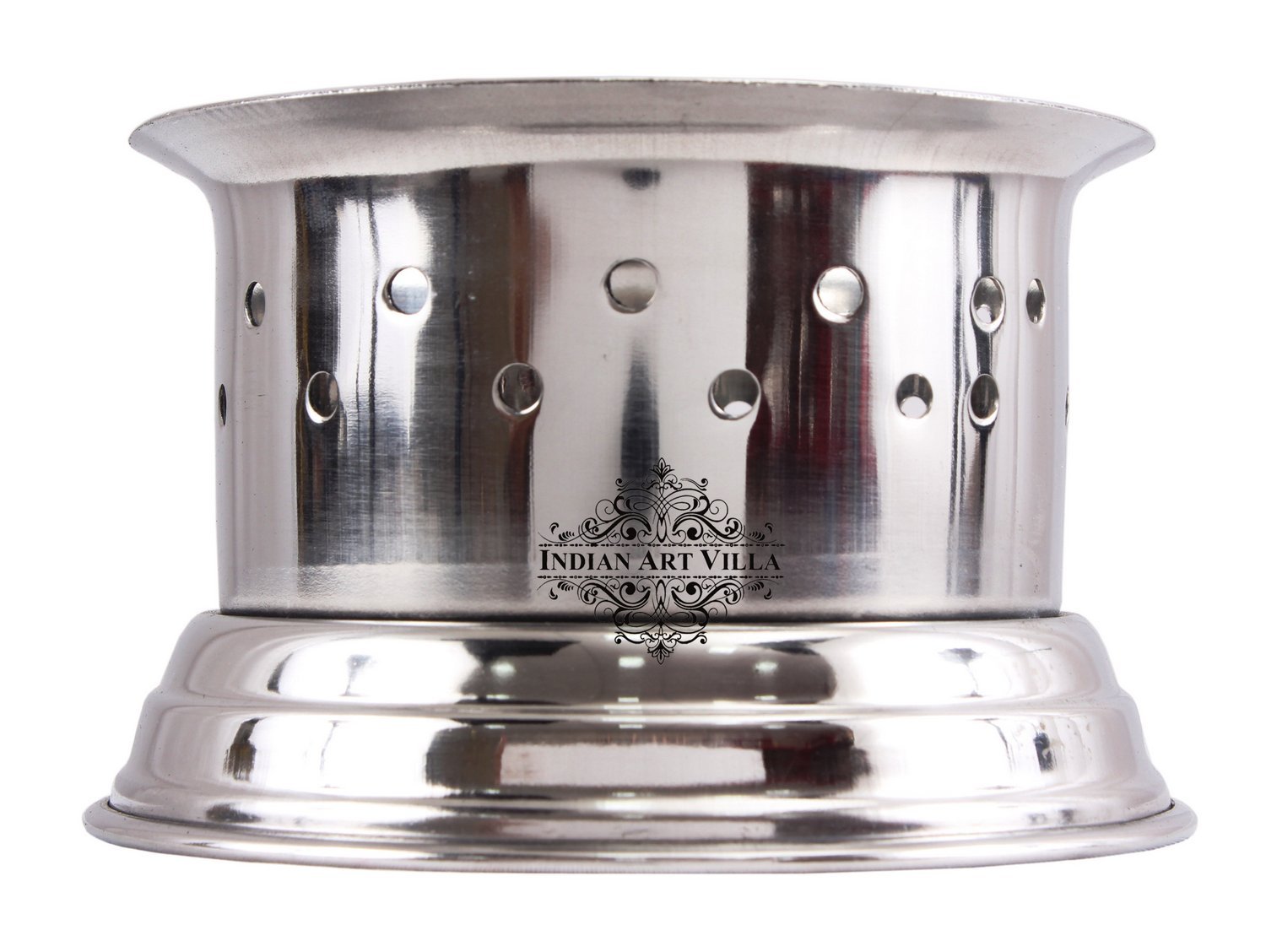 INDIAN ART VILLA Steel Sigdi Food Warmer Angeethi for Warming Food