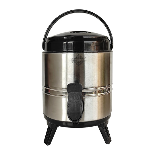 Indian Art Villa Vaccum Insulated Steel Water Dispenser, Thermosteel Camper, Hot and Cold, with Easy to Hold Handle