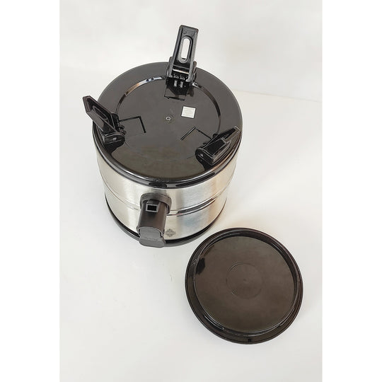 Indian Art Villa Vaccum Insulated Steel Water Dispenser, Thermosteel Camper, Hot and Cold, with Easy to Hold Handle