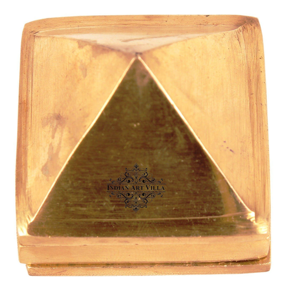 Brass 3 Stage Fengshui Vastu Pyramid|Temple Home Office Religious Gift Item