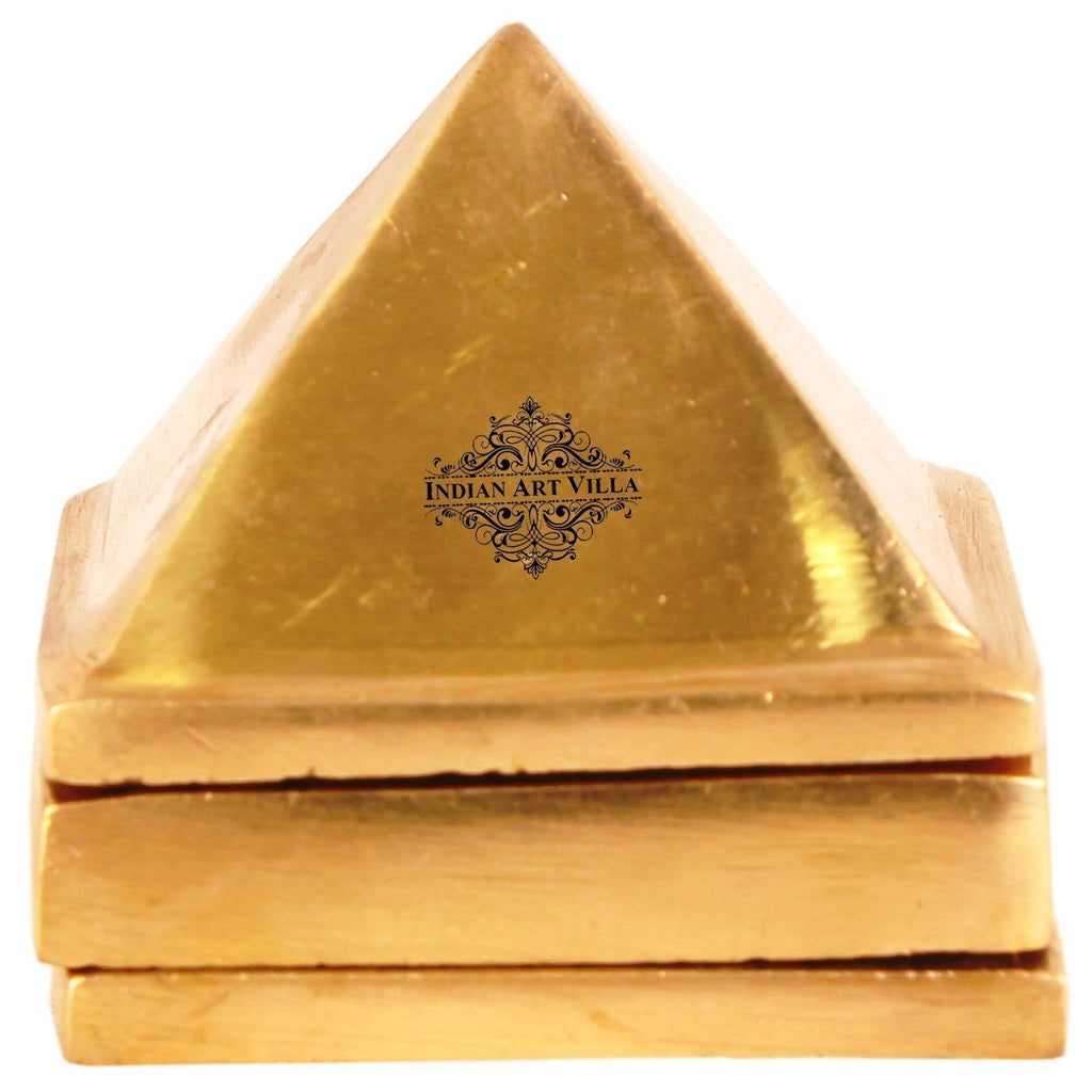 Brass 3 Stage Fengshui Vastu Pyramid|Temple Home Office Religious Gift Item Vastu Items CC-1