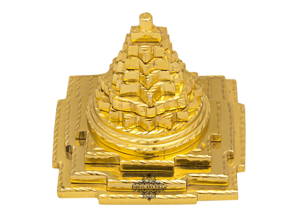 Brass 3 Stage Vastu Fengshui Pyramid, For Positive Energy Increase Concentration Vastu Items V-1 BIg 